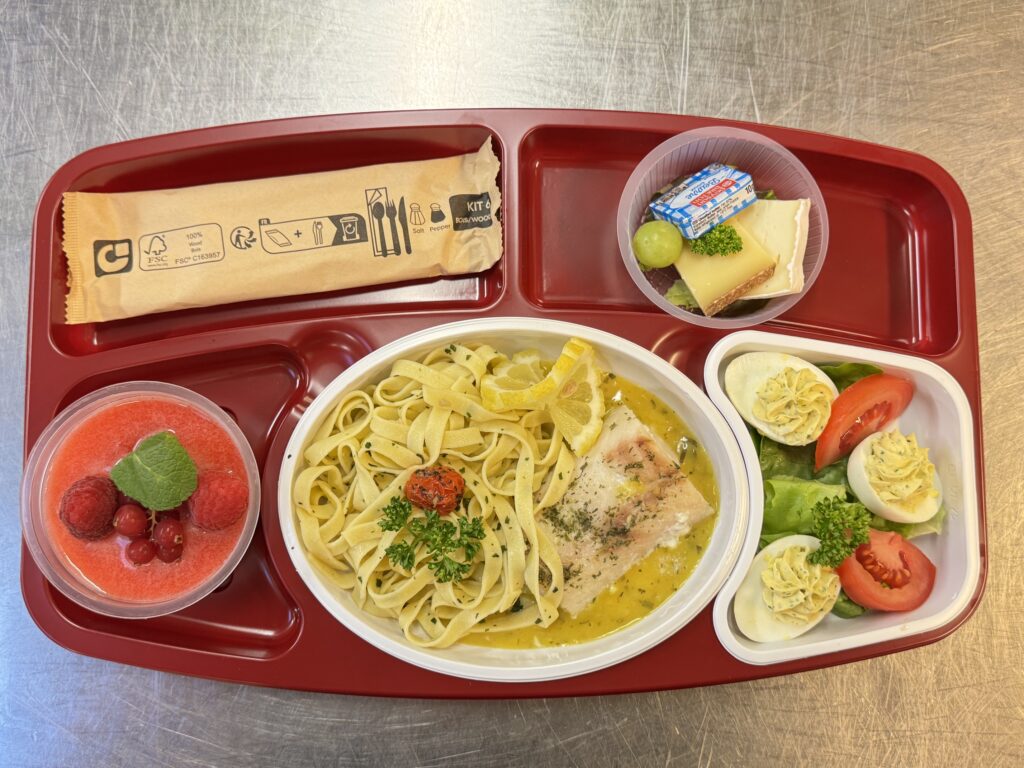 Plateau repas préparé par Bergrest et livré au bureau